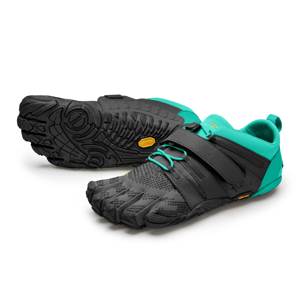 Vibram Fivefingers V-Train 2.0 Womens Training Shoes Black/Green Australia (NTL586107)